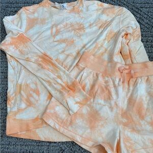 Orange and White lounge set